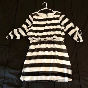 Striped dress.